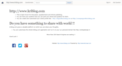 Desktop Screenshot of kriblog.com